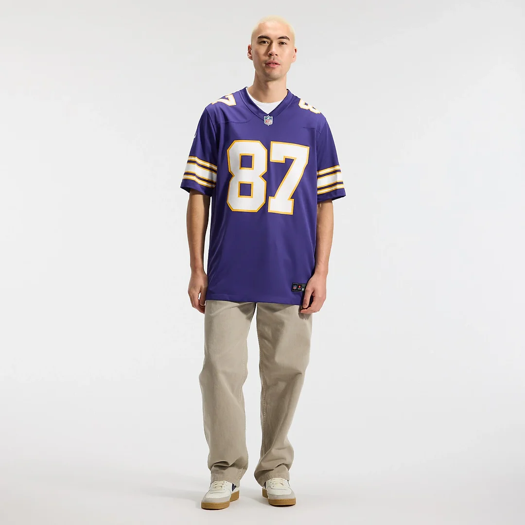 Zennovawear T.J. Hockenson Minnesota Vikings Classic Player Game Jersey - Purple
