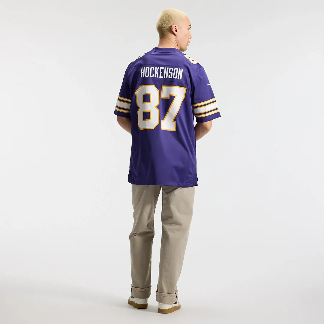 Zennovawear T.J. Hockenson Minnesota Vikings Classic Player Game Jersey - Purple