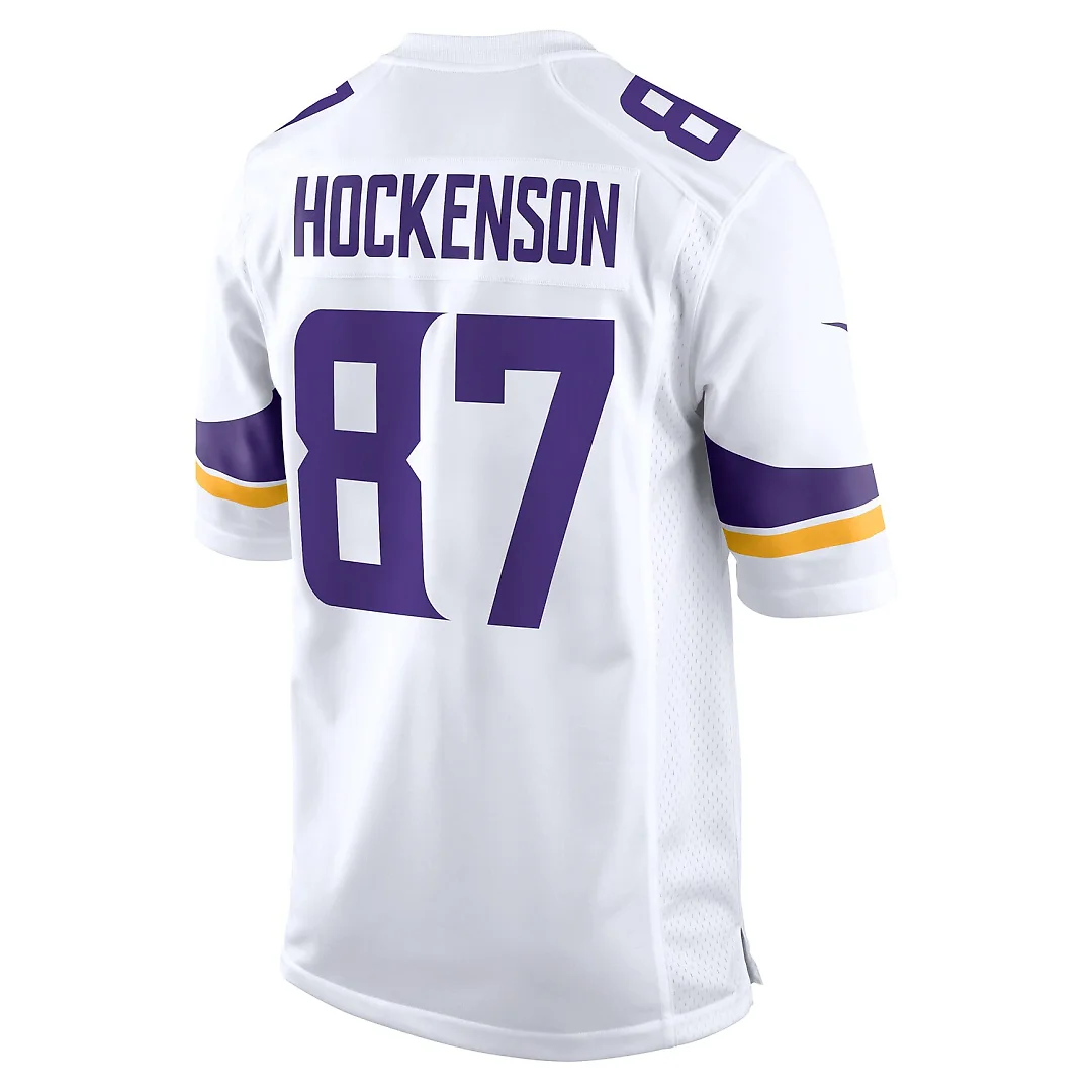 Zennovawear T.J. Hockenson Minnesota Vikings Game Player Jersey - White