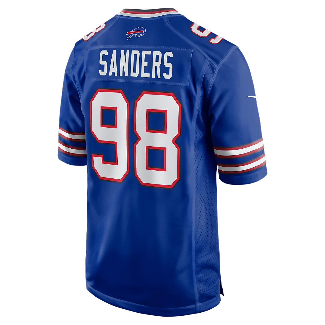 Zennovawear T.J. Sanders Buffalo Bills Team Game Jersey - Royal