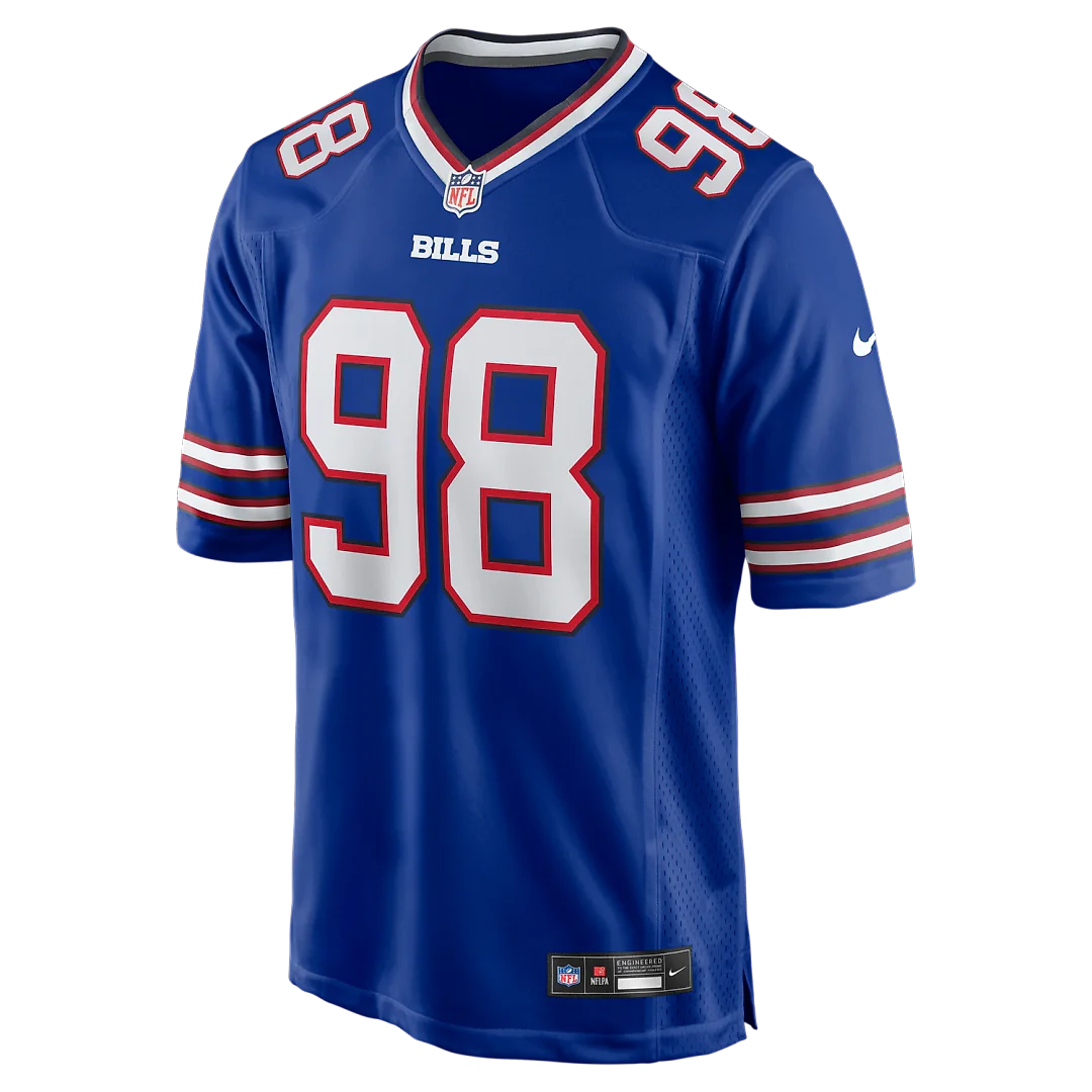 Zennovawear T.J. Sanders Buffalo Bills Team Game Jersey - Royal