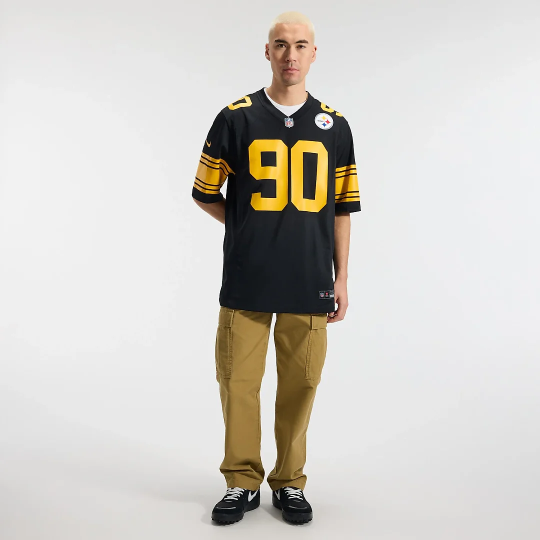 Zennovawear T.J. Watt Pittsburgh Steelers Alternate Game Jersey - Black
