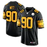 Zennovawear T.J. Watt Pittsburgh Steelers Alternate Game Jersey - Black