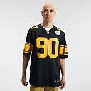 Zennovawear T.J. Watt Pittsburgh Steelers Alternate Game Jersey - Black