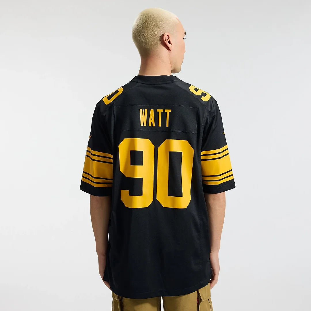 Zennovawear T.J. Watt Pittsburgh Steelers Alternate Game Jersey - Black