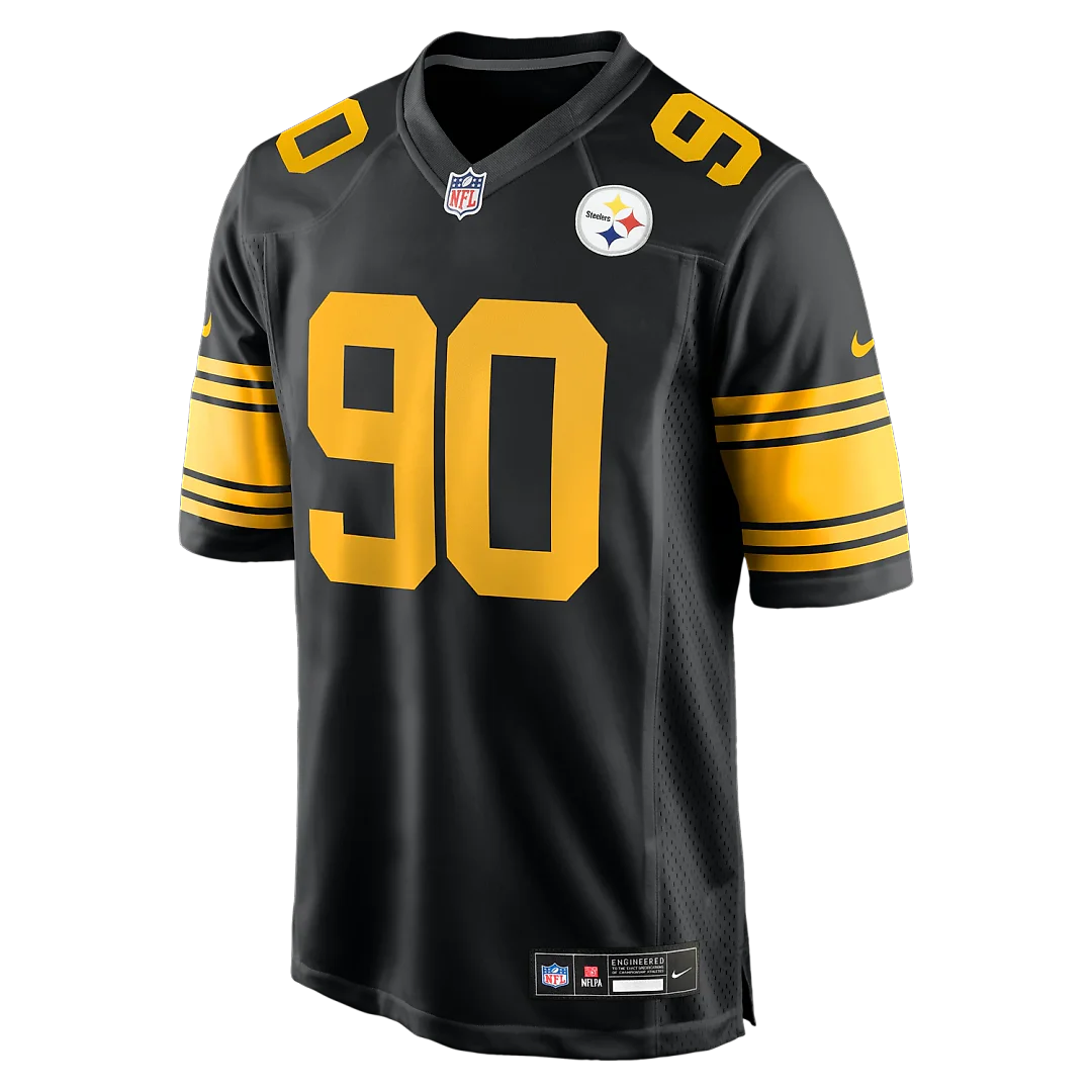 Zennovawear T.J. Watt Pittsburgh Steelers Alternate Game Jersey - Black