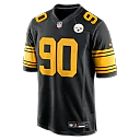 Zennovawear T.J. Watt Pittsburgh Steelers Alternate Game Jersey - Black