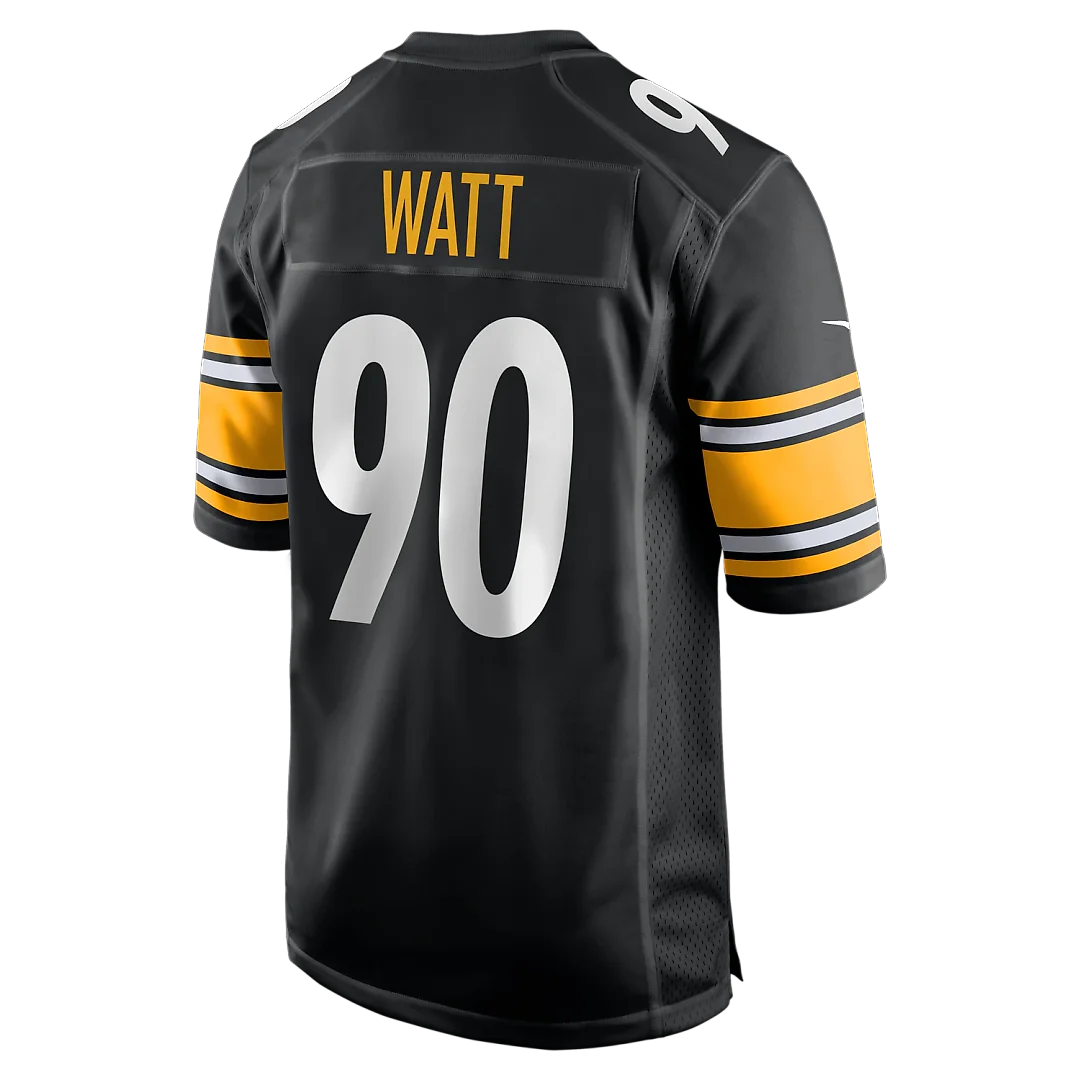 Zennovawear T.J. Watt Pittsburgh Steelers Game Jersey - Black