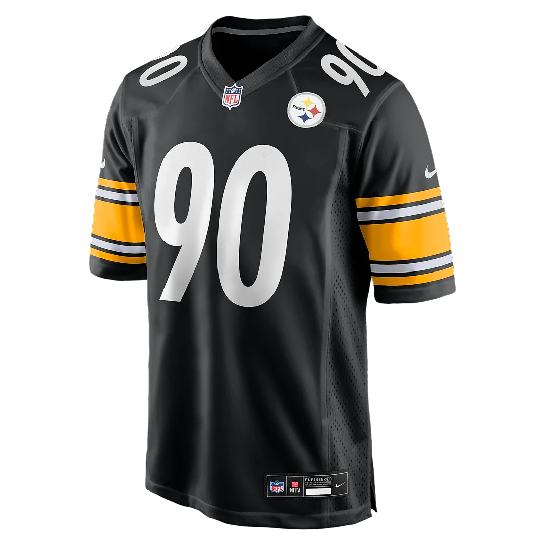 Zennovawear T.J. Watt Pittsburgh Steelers Game Jersey - Black
