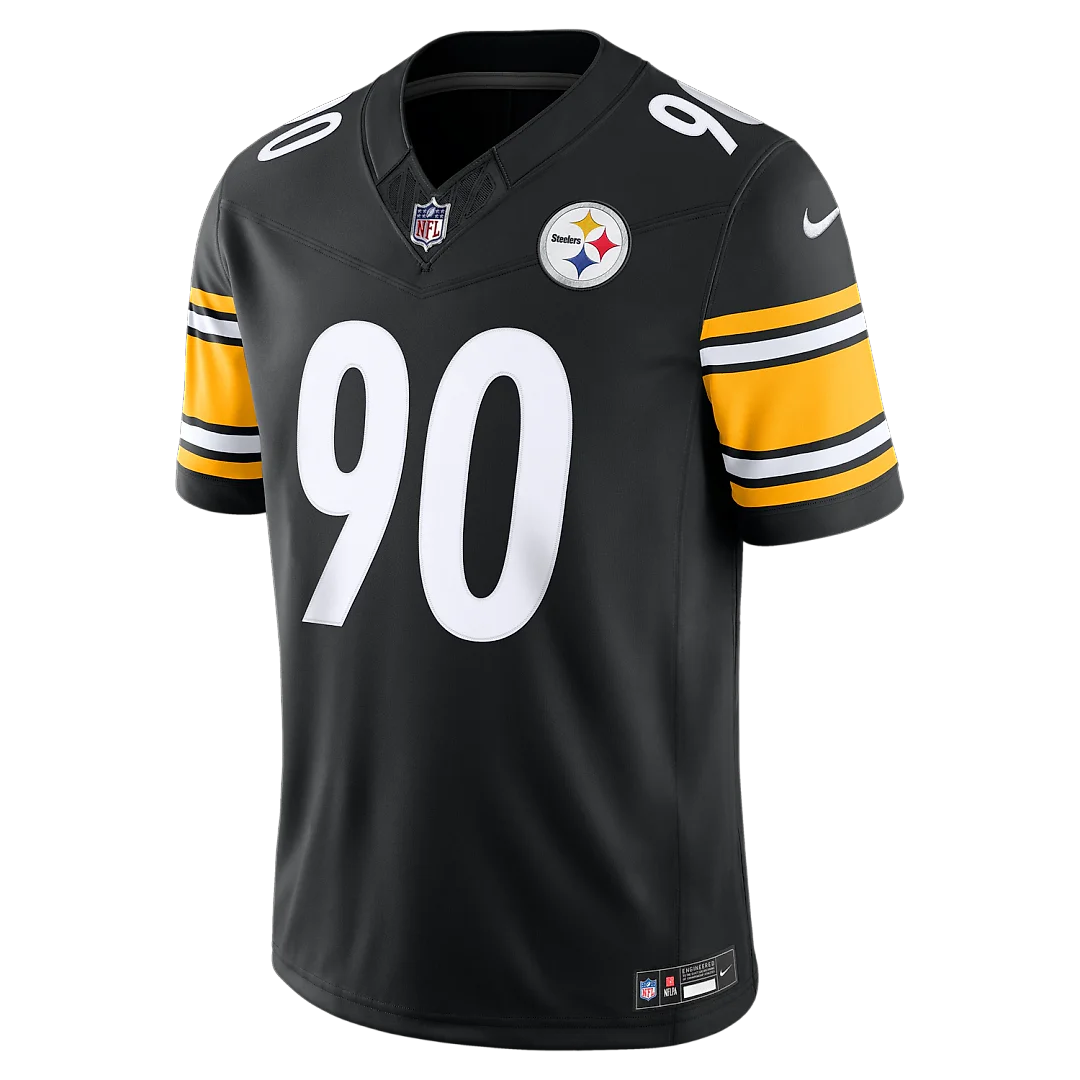 Zennovawear T.J. Watt Pittsburgh Steelers Team Vapor FUSE. Stitched Limited Jersey - Black