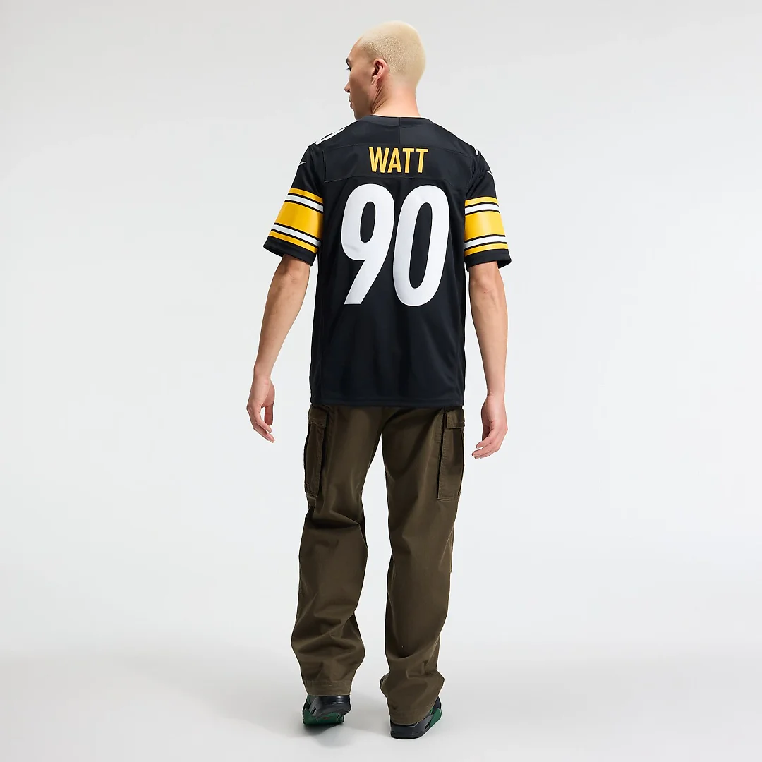 Zennovawear T.J. Watt Pittsburgh Steelers Team Vapor FUSE. Stitched Limited Jersey - Black