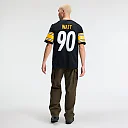 Zennovawear T.J. Watt Pittsburgh Steelers Team Vapor FUSE. Stitched Limited Jersey - Black