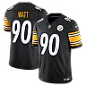 Zennovawear T.J. Watt Pittsburgh Steelers Team Vapor FUSE. Stitched Limited Jersey - Black