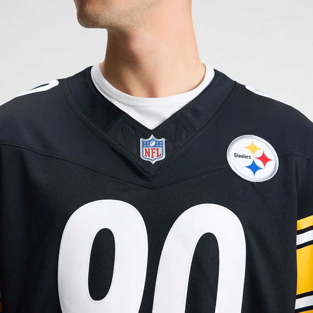 Zennovawear T.J. Watt Pittsburgh Steelers Team Vapor FUSE. Stitched Limited Jersey - Black