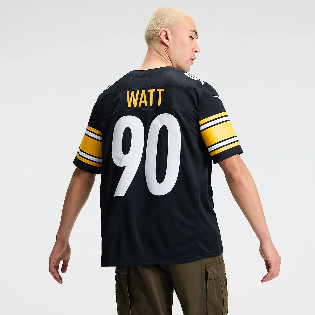 Zennovawear T.J. Watt Pittsburgh Steelers Team Vapor FUSE. Stitched Limited Jersey - Black