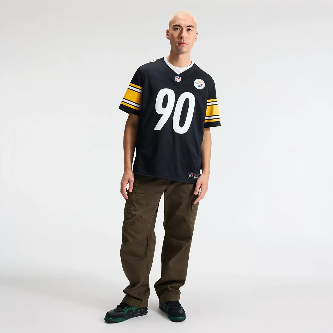 Zennovawear T.J. Watt Pittsburgh Steelers Team Vapor FUSE. Stitched Limited Jersey - Black