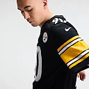 Zennovawear T.J. Watt Pittsburgh Steelers Team Vapor FUSE. Stitched Limited Jersey - Black