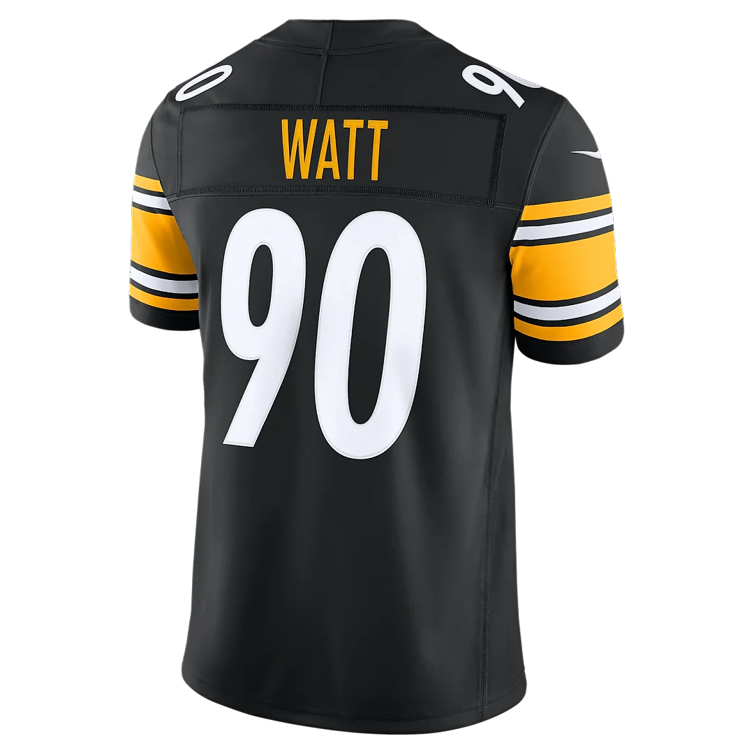 Zennovawear T.J. Watt Pittsburgh Steelers Team Vapor FUSE. Stitched Limited Jersey - Black