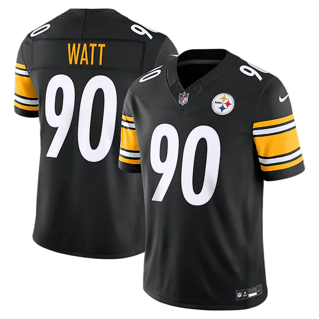Zennovawear T.J. Watt Pittsburgh Steelers Team Vapor FUSE. Stitched Limited Jersey - Black
