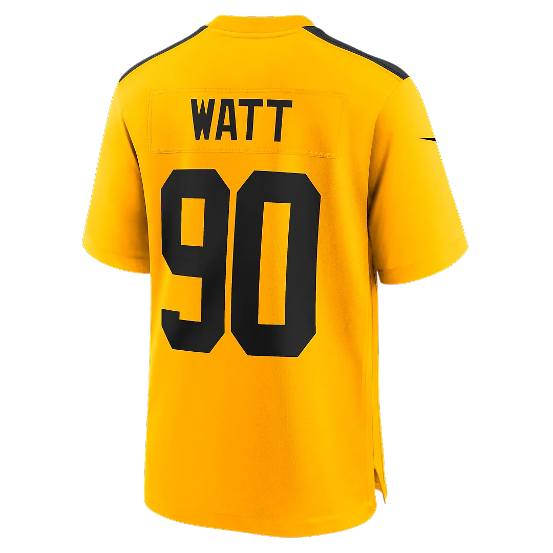 Zennovawear T.J. Watt Pittsburgh Steelers Alternate 1933 Throwback Game Jersey - Gold