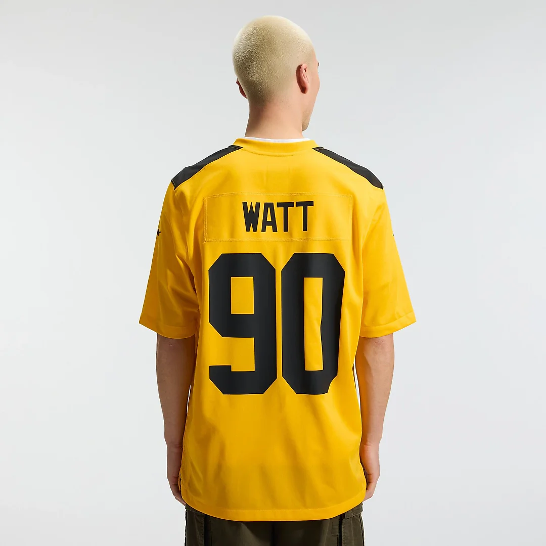 Zennovawear T.J. Watt Pittsburgh Steelers Alternate 1933 Throwback Game Jersey - Gold