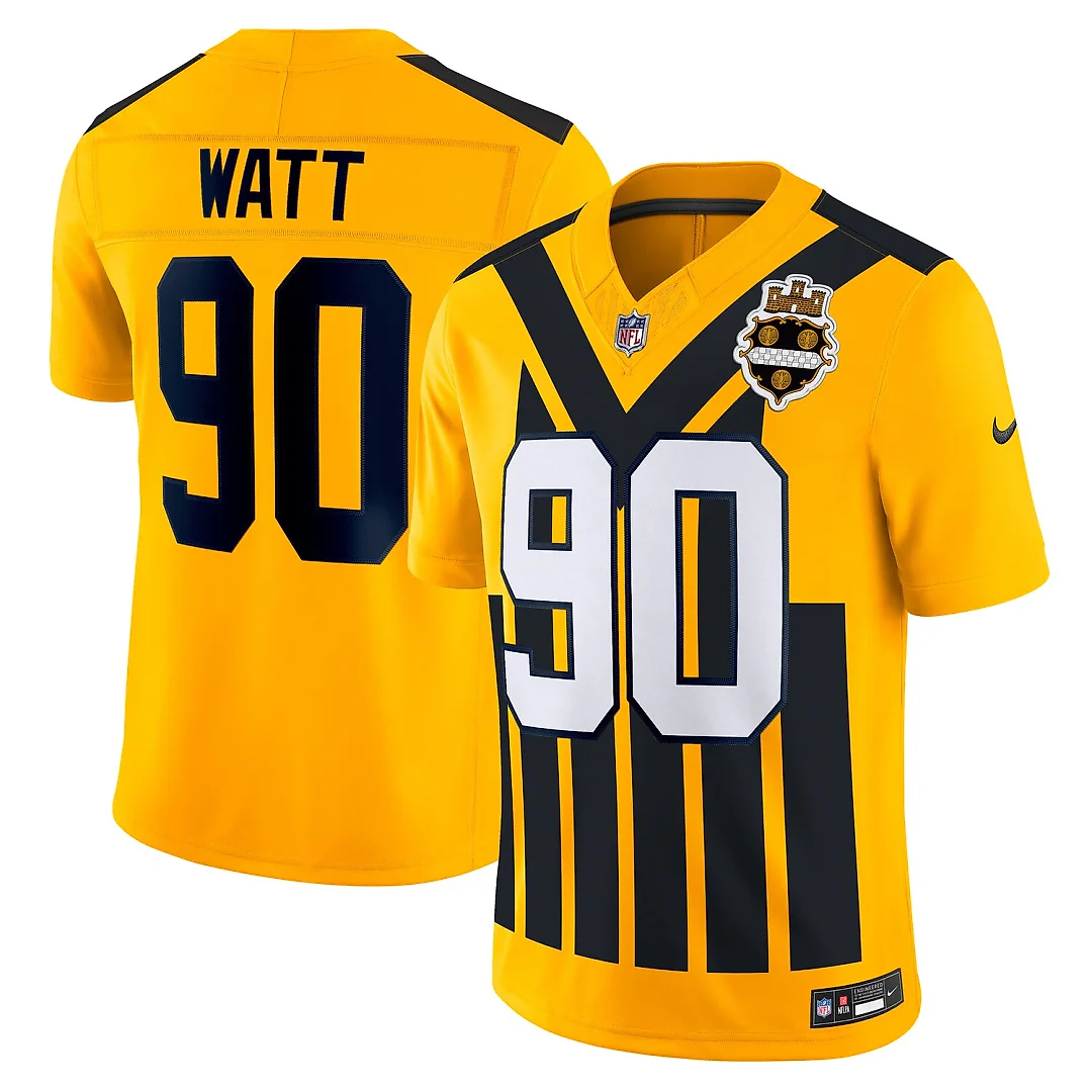 Zennovawear T.J. Watt Pittsburgh Steelers Alternate Vapor FUSE. Limited Jersey - Gold
