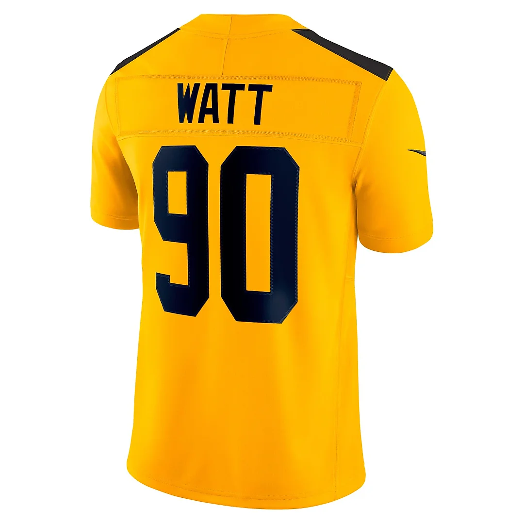 Zennovawear T.J. Watt Pittsburgh Steelers Alternate Vapor FUSE. Limited Jersey - Gold