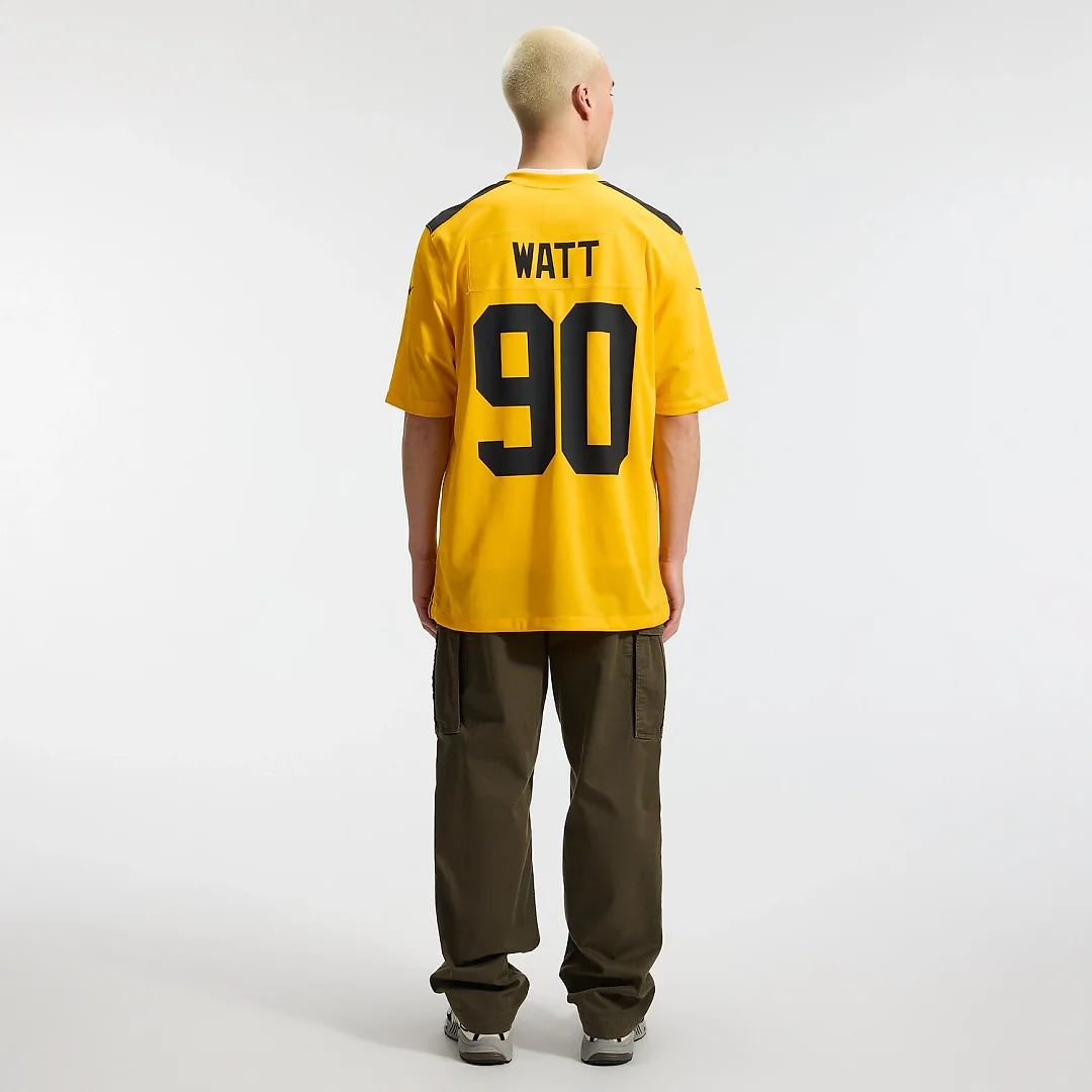 Zennovawear T.J. Watt Pittsburgh Steelers Alternate 1933 Throwback Game Jersey - Gold