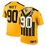 Zennovawear T.J. Watt Pittsburgh Steelers Alternate 1933 Throwback Legend Player Performance Top - Gold