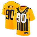 Zennovawear T.J. Watt Pittsburgh Steelers Alternate 1933 Throwback Game Jersey - Gold