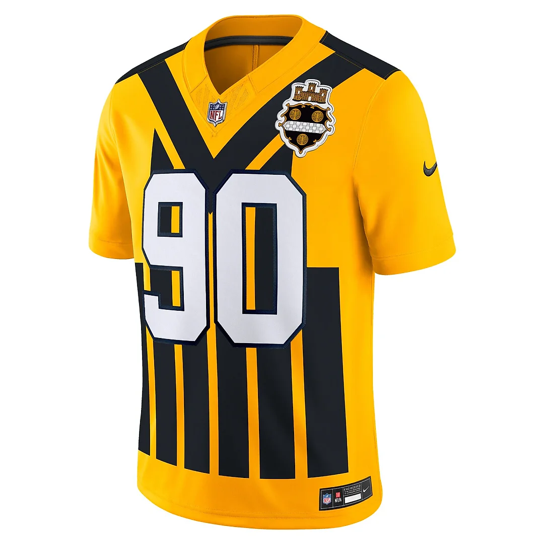 Zennovawear T.J. Watt Pittsburgh Steelers Alternate Vapor FUSE. Limited Jersey - Gold