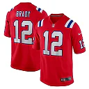Zennovawear Tom Brady New England Patriots Retired Player Alternate Game Jersey - Red
