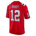 Zennovawear Tom Brady New England Patriots Retired Player Alternate Game Jersey - Red
