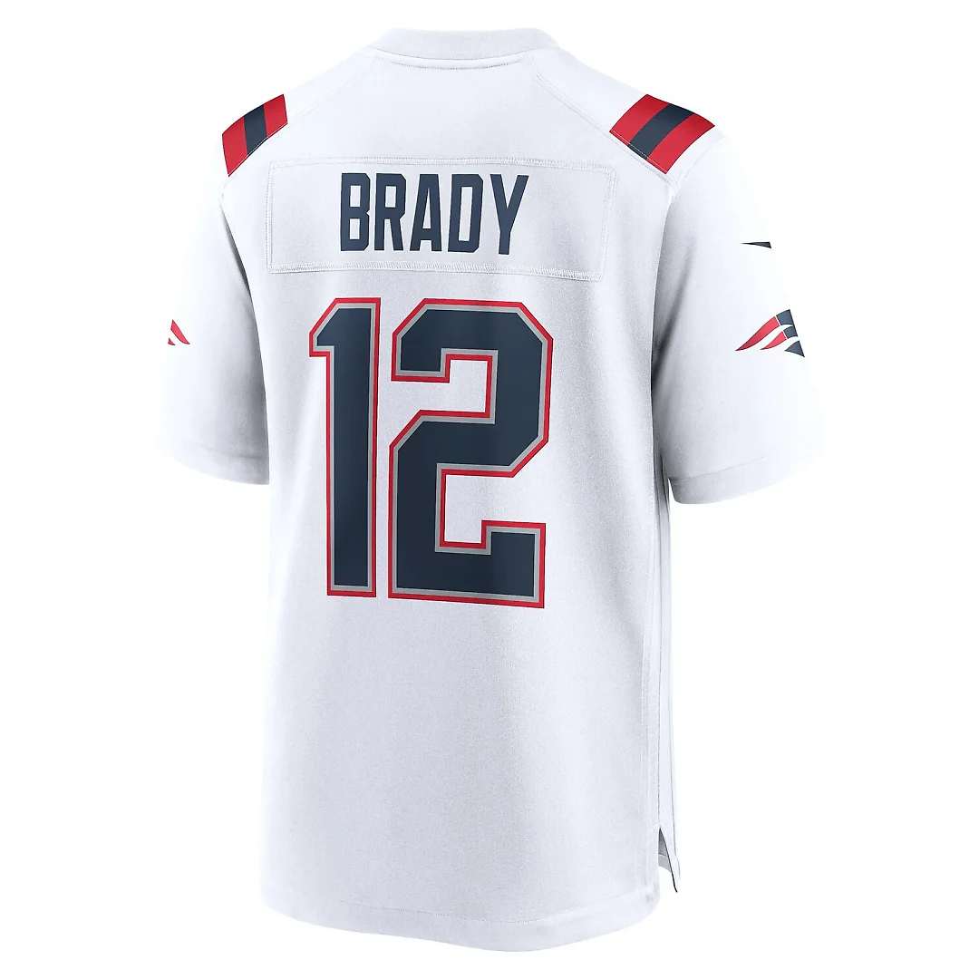 Zennovawear Tom Brady New England Patriots Retired Game Jersey - White