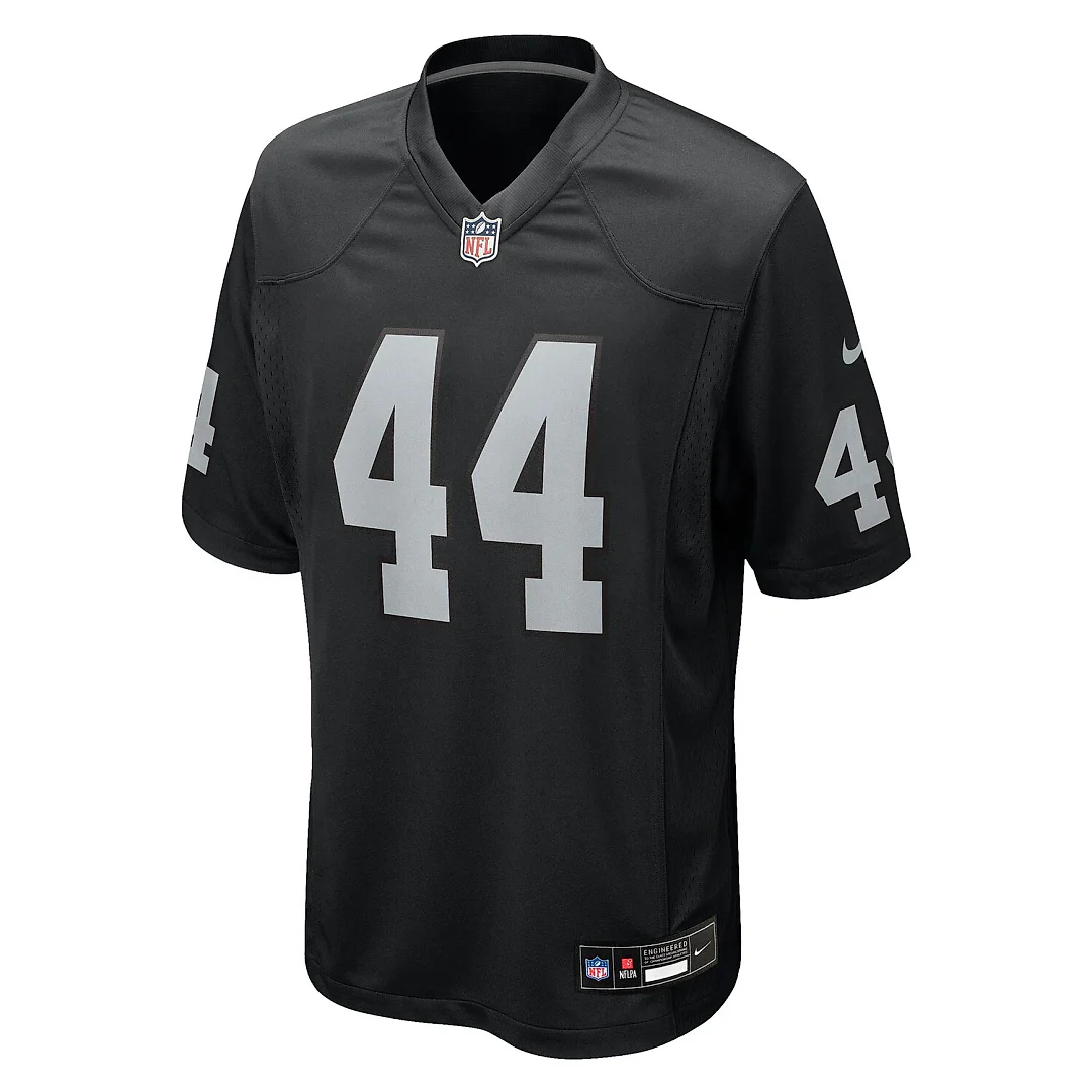 Zennovawear Tommy Eichenberg Las Vegas Raiders Team Game Jersey - Black