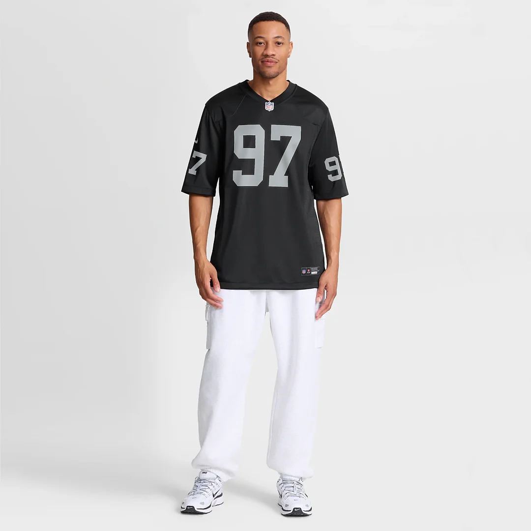 Zennovawear Tonka Hemingway Las Vegas Raiders Team Game Jersey - Black