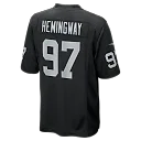 Zennovawear Tonka Hemingway Las Vegas Raiders Team Game Jersey - Black