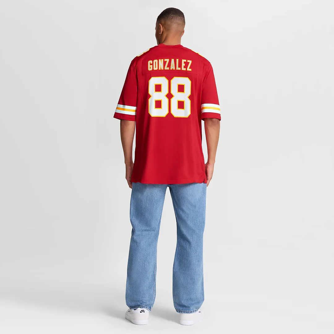 Zennovawear Tony Gonzalez Kansas City Chiefs Game Retired Player Jersey - Red
