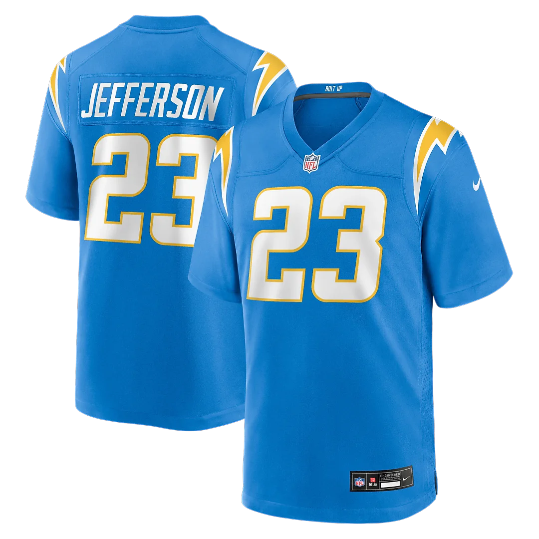 Zennovawear Tony Jefferson Los Angeles Chargers Team Game Jersey - Powder Blue