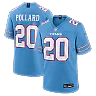 Zennovawear Tony Pollard Tennessee Titans Game Jersey - Light Blue