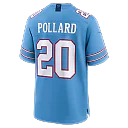 Zennovawear Tony Pollard Tennessee Titans Game Jersey - Light Blue