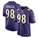 Zennovawear Tony Siragusa Baltimore Ravens Game Retired Player Jersey - Purple