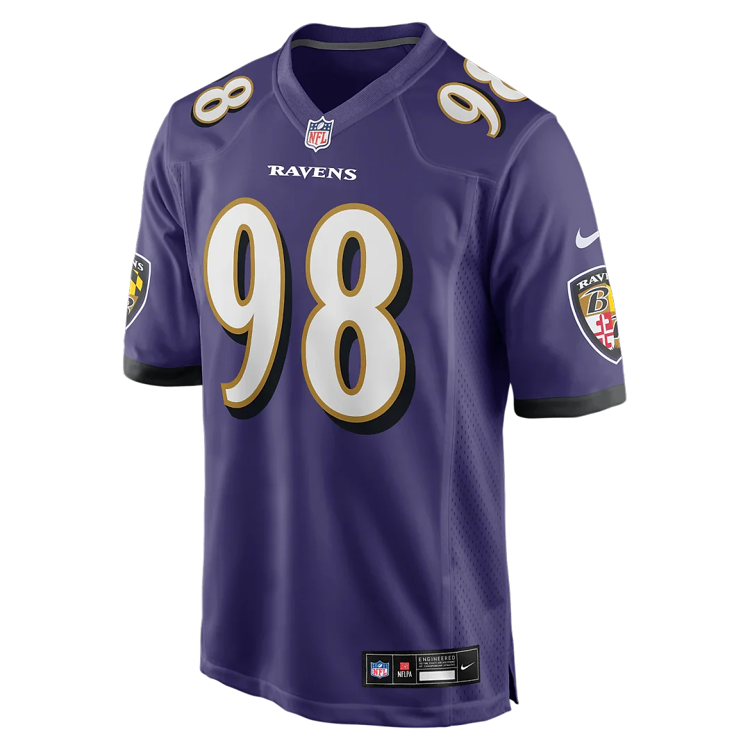 Zennovawear Tony Siragusa Baltimore Ravens Game Retired Player Jersey - Purple