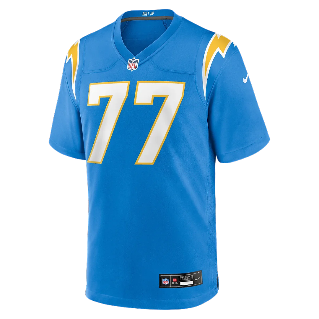 Zennovawear Travis Burke Los Angeles Chargers Team Game Jersey - Powder Blue