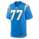 Zennovawear Travis Burke Los Angeles Chargers Team Game Jersey - Powder Blue