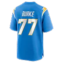Zennovawear Travis Burke Los Angeles Chargers Team Game Jersey - Powder Blue