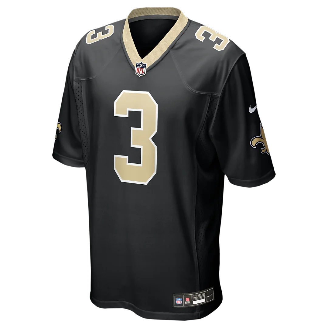 Zennovawear Travis Etienne Jr New Orleans Saints Game Jersey - Black