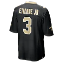 Zennovawear Travis Etienne Jr New Orleans Saints Game Jersey - Black