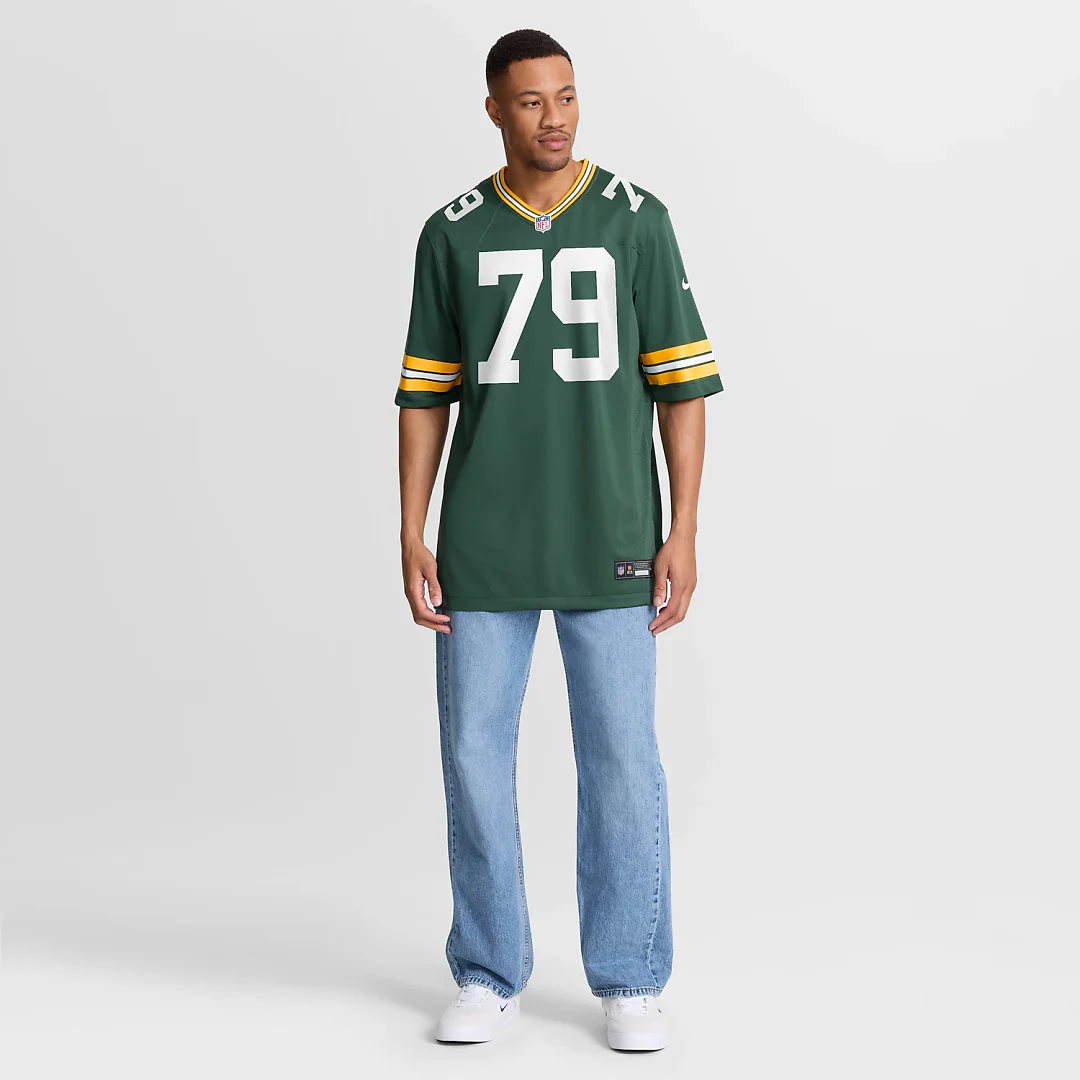 Zennovawear Travis Glover Green Bay Packers Game Jersey - Green