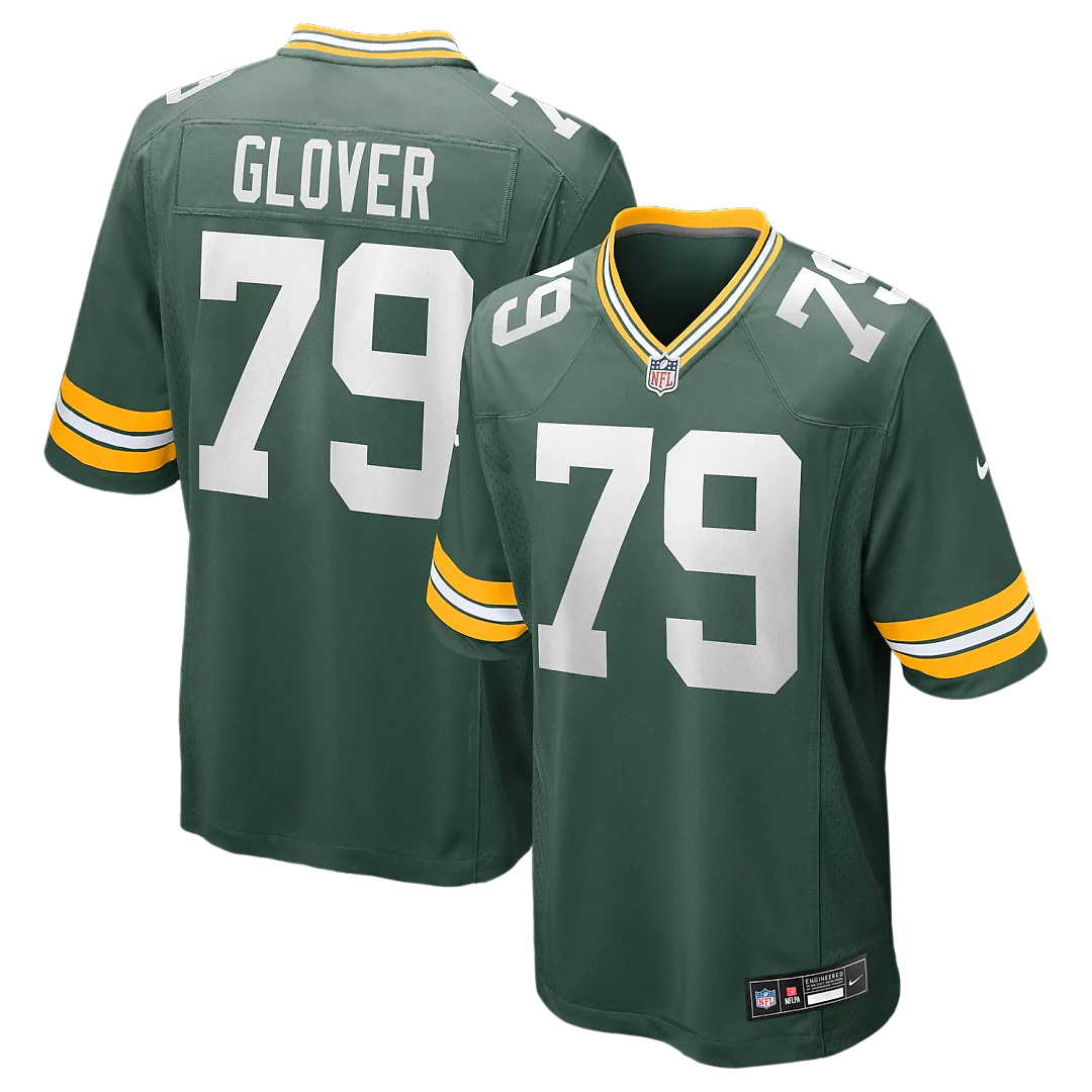 Zennovawear Travis Glover Green Bay Packers Game Jersey - Green